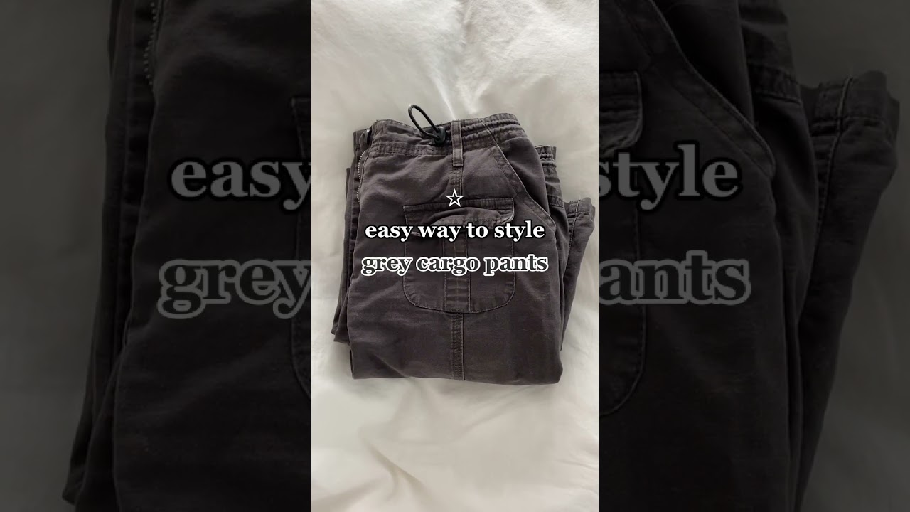 Easy way to style grey cargo pants