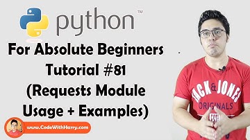 Requests Module For HTTP Requests | Python Tutorials For Absolute Beginners In Hindi #81
