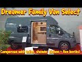 A family campervan - sleeps five - under six metres!  Dreamer family van select