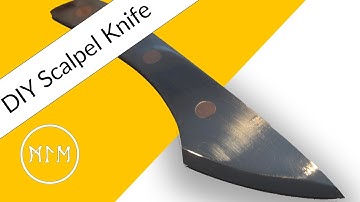 Making an EDC Scalpel Style Knife from Start to FInish
