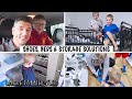 Shoe shopping for school new beds for the boys  new clothing storage solutions  large family vlog