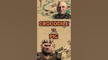Crocodile vs Pig | Stronghold Crusader: DE #strongholdcrusader #gameplay #rts #fireflystudios