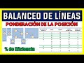 BALANCEO DE LÍNEAS (PESO POSICIONAL) | EJERCICIO RESUELTO