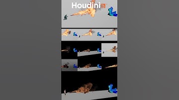 Flamethrower simulation in houdini || Realistic flamethrower tutorial sim in houdini 19.5