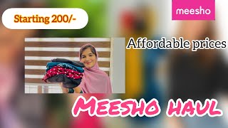 Meesho Haul |very affordable prices|knee length dress |crop top#meesho #meeshohaul #haul