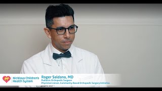 Meet Dr. Roger E Saldana, pediatric orthopedic surgeon at Nicklaus Children's Hospital.