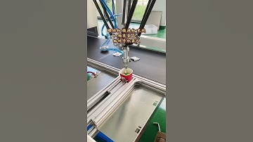 How to Assembly Drums of instant noodles Automatically by Delta Robot(spider robot)