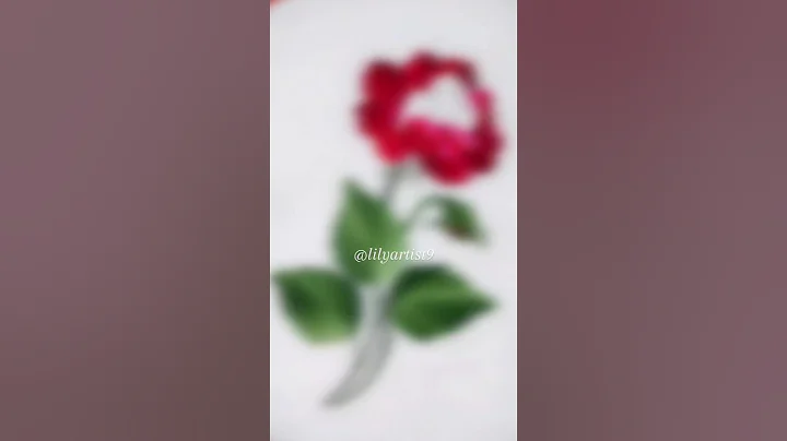 Quick video of rose painting #shorts