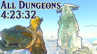 Tears of the Kingdom All Dungeons Speedrun in 4:23:32 (Version 1.2.1)
