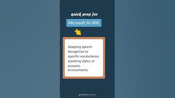 Speech Service Custom Speech - Microsoft AI-900
