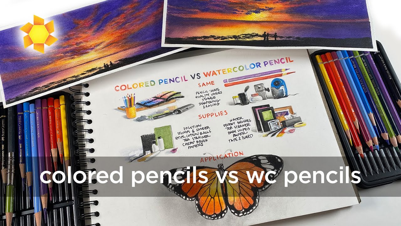 Colored Pencil vs Watercolor Pencil: What's the difference