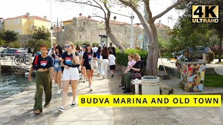 🌴Budva Marina and Old Town🌞Montenegro🇲🇪2024🚶🏻‍♂️Walking tour📷4K60