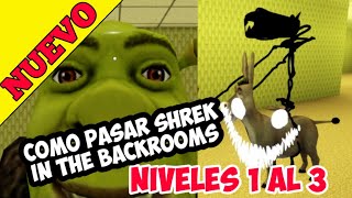 COMO PASAR SHREK IN THE BACKROOMS ROBLOX | Nivel 1 al 3 | Videos de Roblox