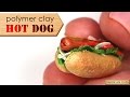 Полимерная глина - ХОТ ДОГ ( polymer clay HOT DOG )