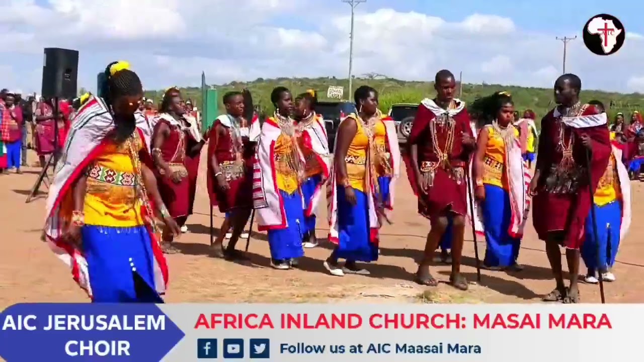 AIC Jerusalem Choir presenting During a Choir competition at AIC Masai Mara