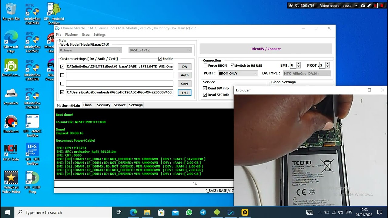 Bypass Tecno Spark 8c KG5j FRP & Flash Full Guide using Test Points and Infinity CM2