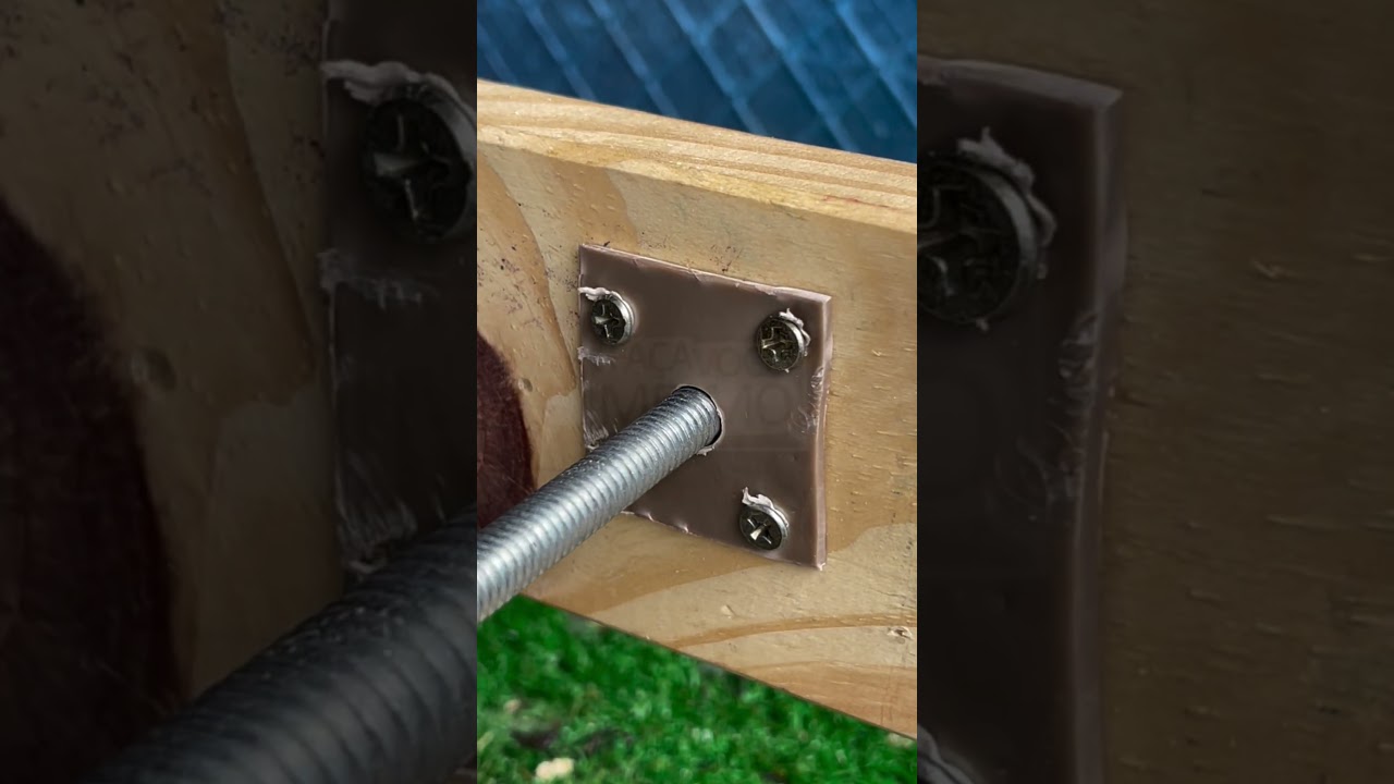 The Right Way to Secure a Clothesline CableSimple strong, and reliable#HomeTips #Clothesline #DIYFix