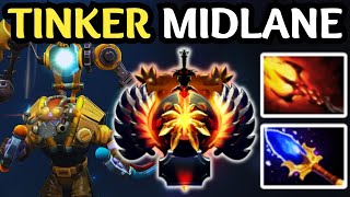 🔥 TINKER MIDLANE INSANE SPELL SPAM 0 DEATH ! 🔥 DOTA 2