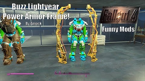 Fallout 4 Funny Mods - Buzz Lightyear Power Armor Frame