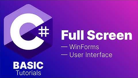 Fullscreen Application | C# Windows Form