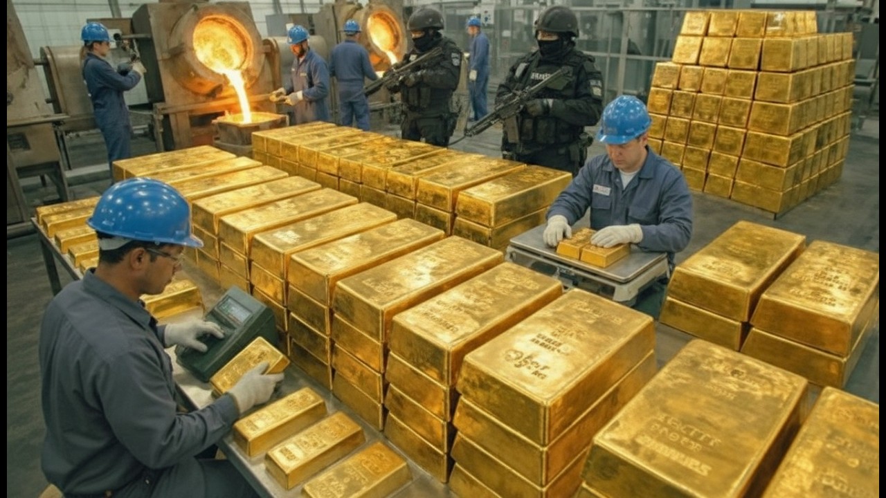 From E-Waste to Gold Bars | 10,000 CPUs Refined Into Pure 24K Gold (FACTORY_TOUR)