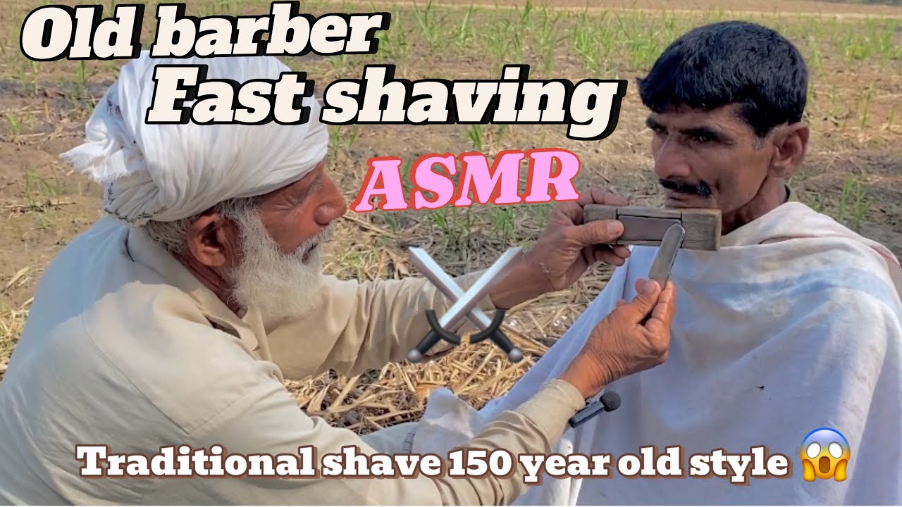 ASMR 100 Year Old Fast Shaving Cream With Barber Is Very Old public ...