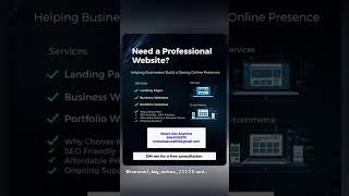 🌐 Need a Professional Website for Your Business? Contact: 9042202975 Email: mohanaaswath6@gmail.com