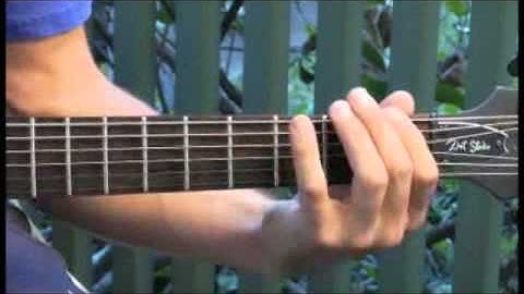 Playing F Augmented Minor 7 Arpeggios on Guitar