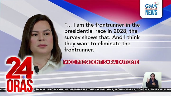VP Duterte- Impeachment case at pag-aresto kay Ex. Pres. Duterte, paraan umano ni... | 24 Oras