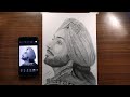 Kr prajapat art  sketch of satinder sartaaj