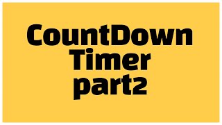 [안드로이드 코틀린] CountDownTimer 타이머 쉽게 만드는 방법 part2 기능 구현