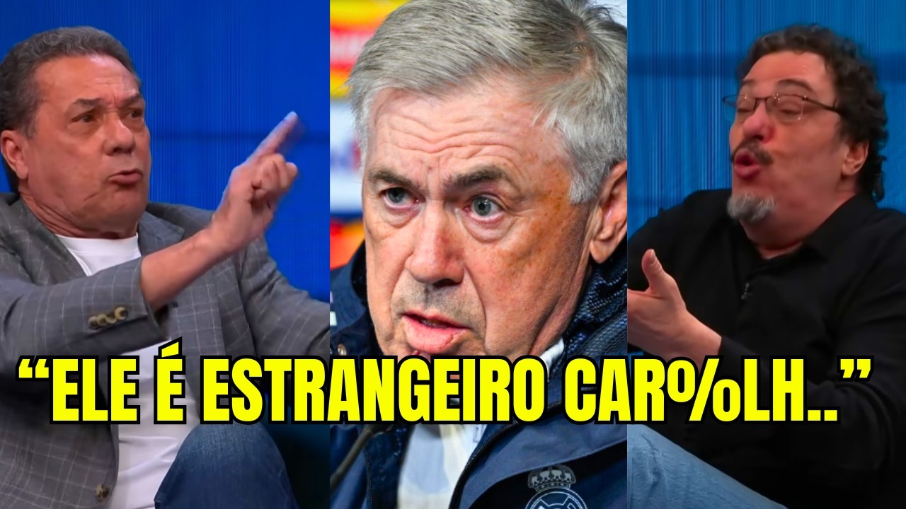 TRETA AO VIVO! CASAGRANDE E LUXEMBURGO BATEM BOCA SOBRE ANCELOTTI NA SELEÇÃO, QUASE DEU BRIGA !!!