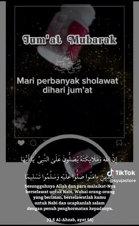 Mari Bersholawat Hari Jum'at Berkah Aamiin YRA🤲