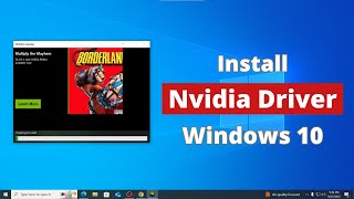 How To Download And Install Nvidia Drivers For Windows 10 Full Guide