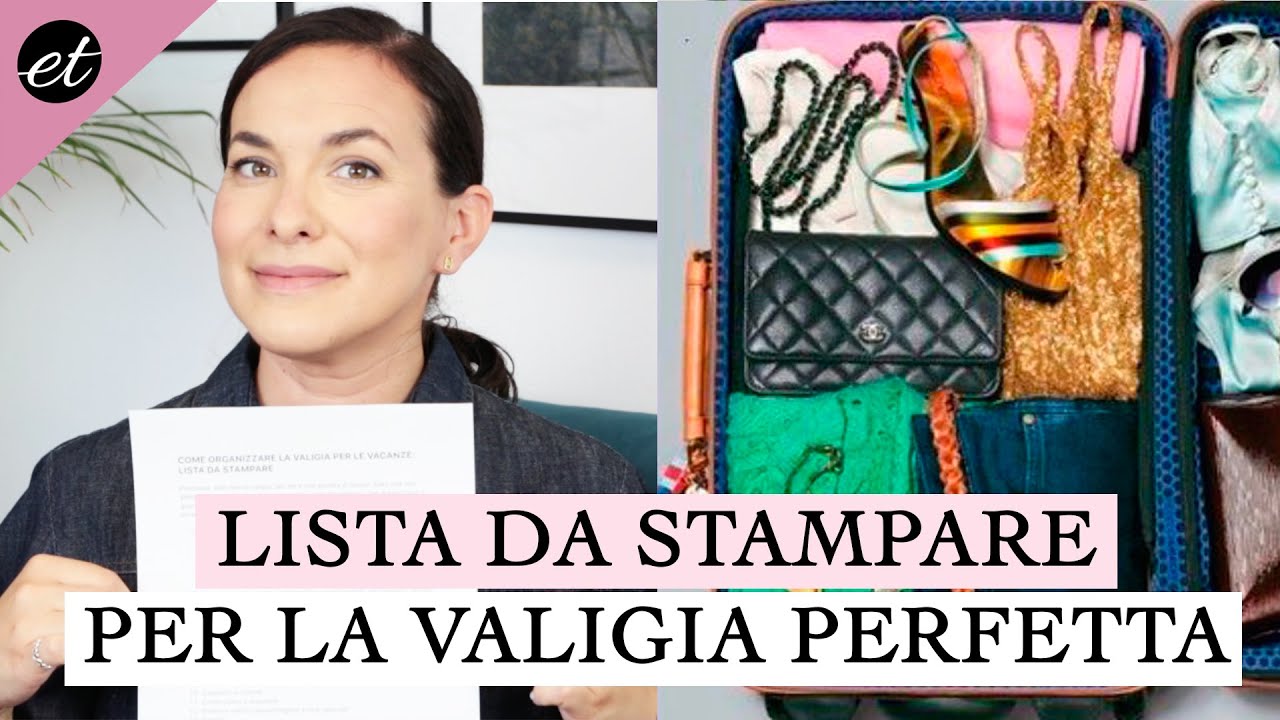 lista valigia mare da spuntare