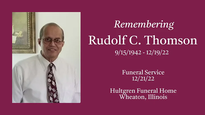 Rudolf C. Thomson's Funeral Service - 12/21/22 (au...