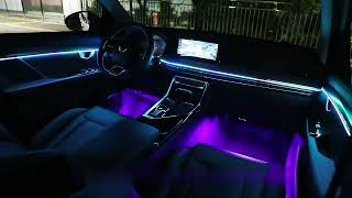 10 in 1 Car LED Acrylic Light Strip RGB Symphony Auto Interior Strip L