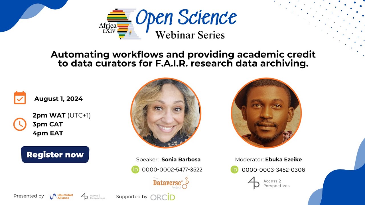 Automating workflows & providing academic credit to data curators for FAIR research data archiving