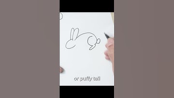 Cute Rabbit Drawing Tutorial  #howtodraw