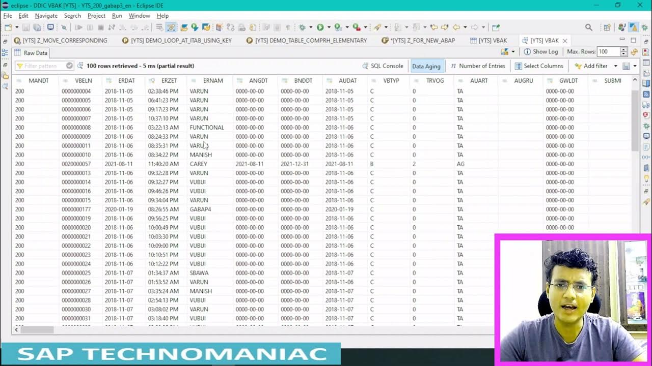 For Loop in SAP ABAP 7.4 / 7.5 and onwards - YouTube