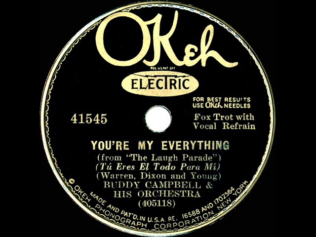 1931 Ben Selvin (as 'Buddy Campbell') - You're My Everything (Paul