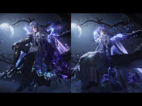 WHERE WINDS MEET: NEW GACHA OUTFIT LOOK INSANE! "Silver River Flowing Clouds" — free youtube stock footage