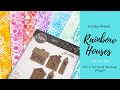 Christmas Wreath: pt 2- Rainbow Paper Houses