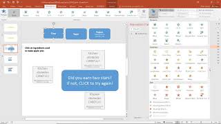Creating moving target game with score display using Powerpoint hyperlinks animations & triggers screenshot 1