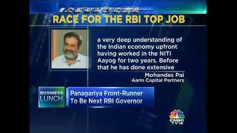 Mohandas Pai Explains Why Arvind Panagariya Will Be A Worthy Successor To Gov Rajan