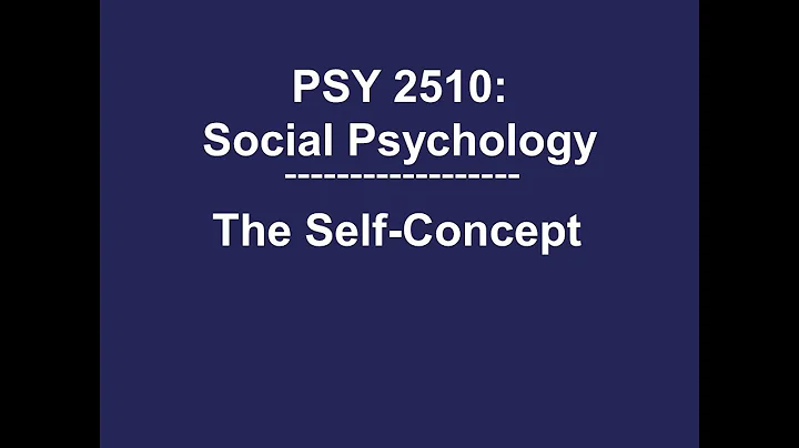 PSY 2510 Social Psychology: The Self-Concept - DayDayNews