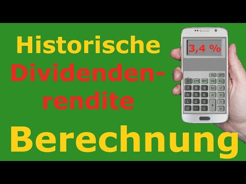 Berechnung - Historische Dividendenrendite (Beispiel 3M)