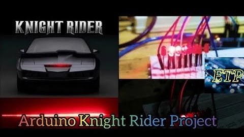 Arduino Knight Rider led scanner Project with code ||Knight Rider||@ELECTRONICTECHPODDA
