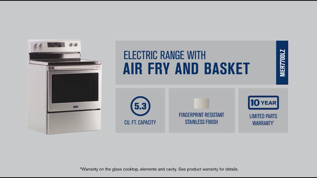 Maytag 5.3 cu. ft ELECTRIC Freestanding Range with Air Fryer and
