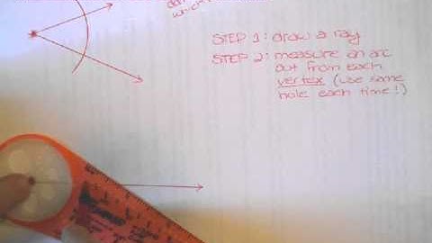 Construct a Copy of an Angle with Safe-T Compass